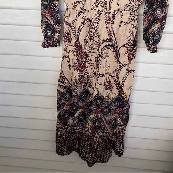Lucky Brand • Bohemian Colorful Patterned Maxi Dress - Picture 12 of 13